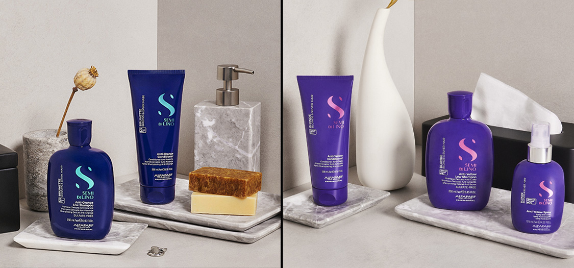 Achetez les gammes Semi di Lino Blonde et Brunette Toning chez Pro Duo